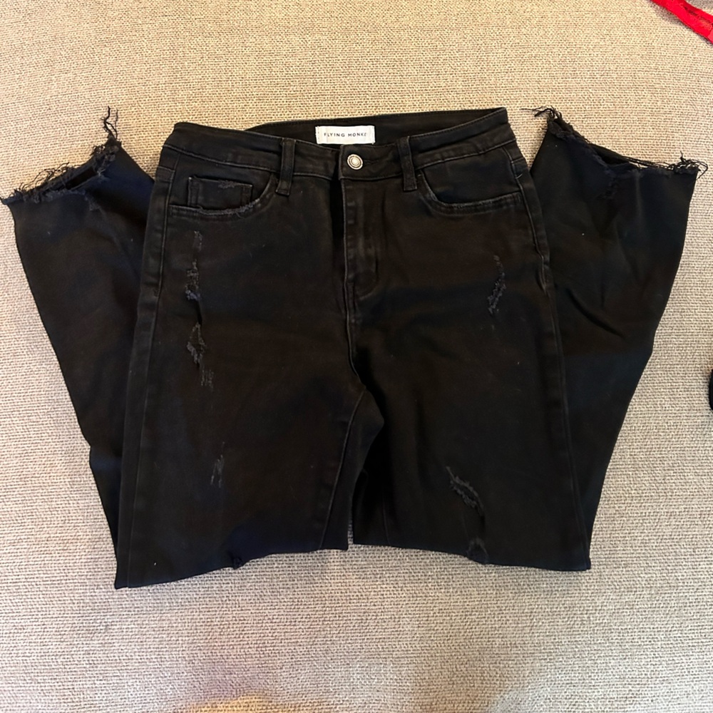 stylish black jeans